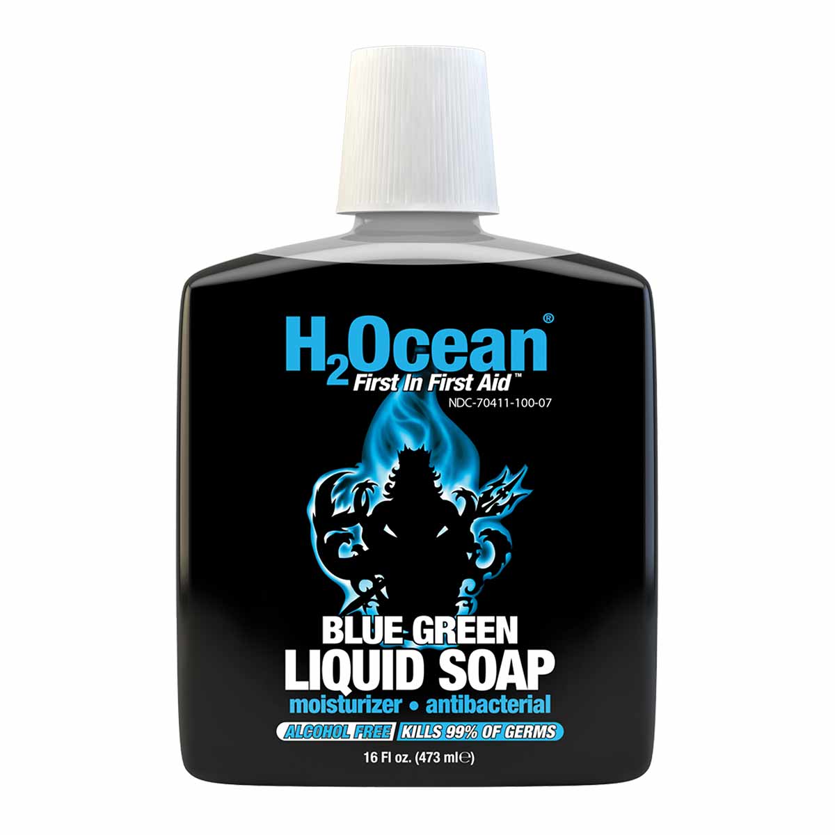 Blue Green Foam Soap