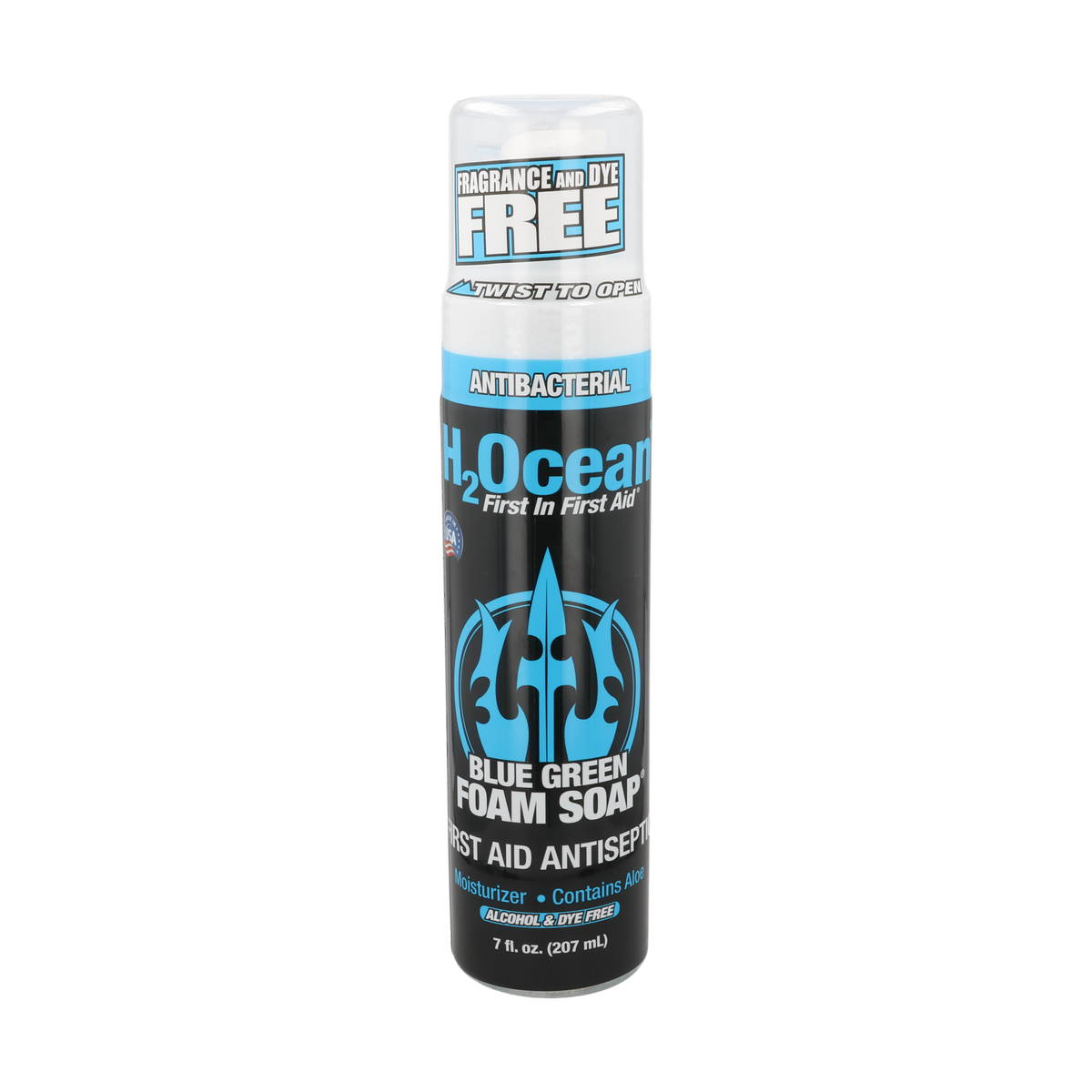 Blue Green Foam Soap