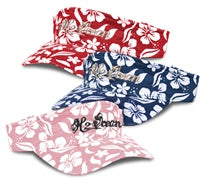 H2Ocean Hibiscus Print Visor